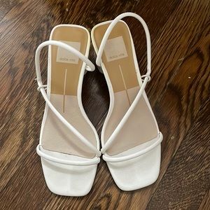 Dolce Vita Block Heel Sandal in Ivory